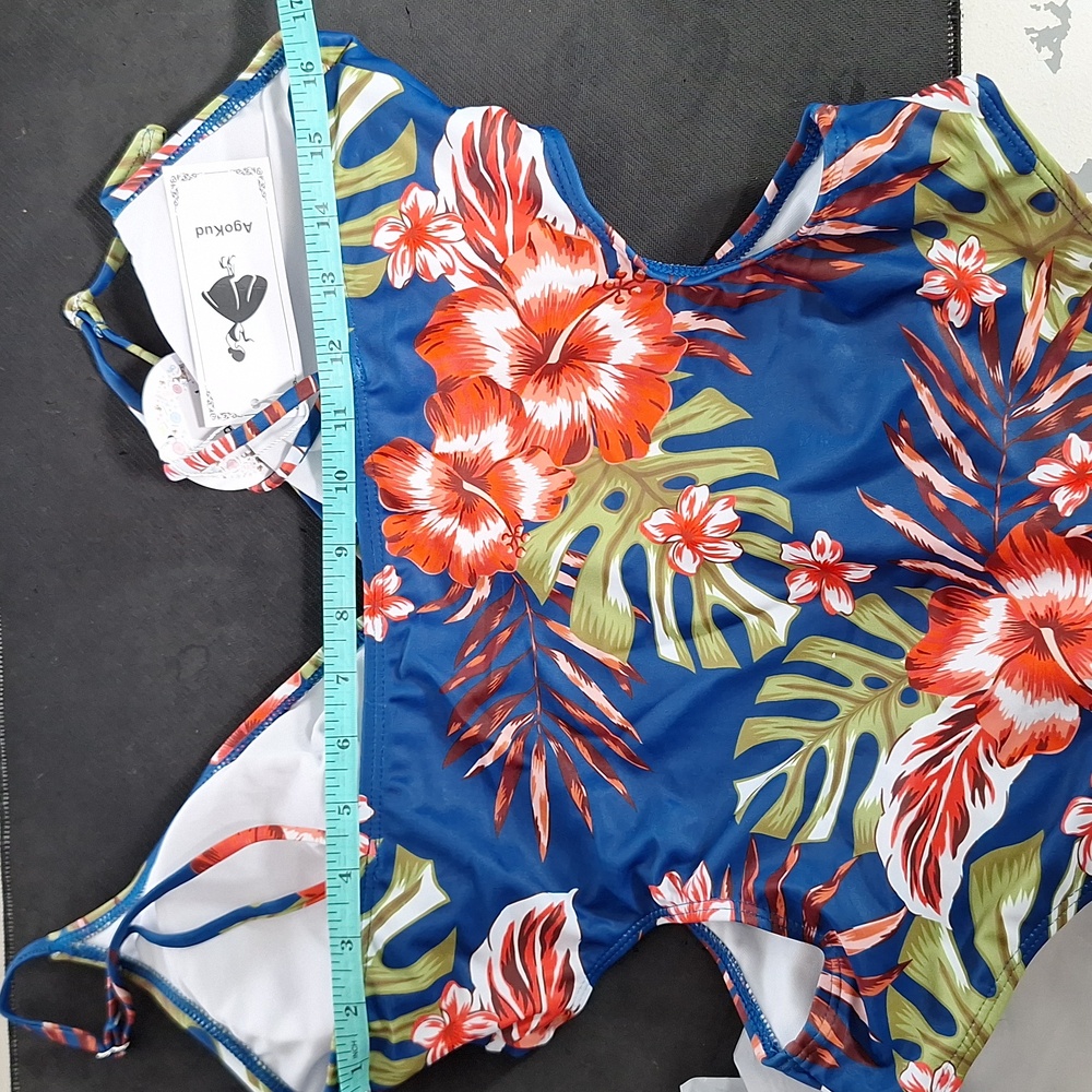 AgoKud Tropical Floral One-Piece Swimsuit - Picture 9 of 10